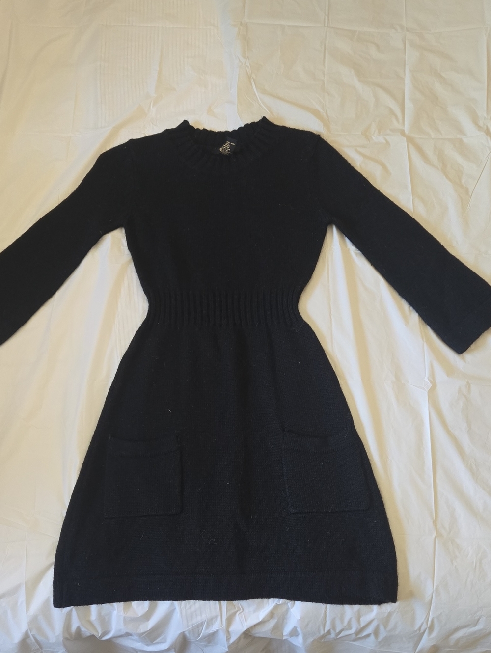 Black Knit Pullover Dress